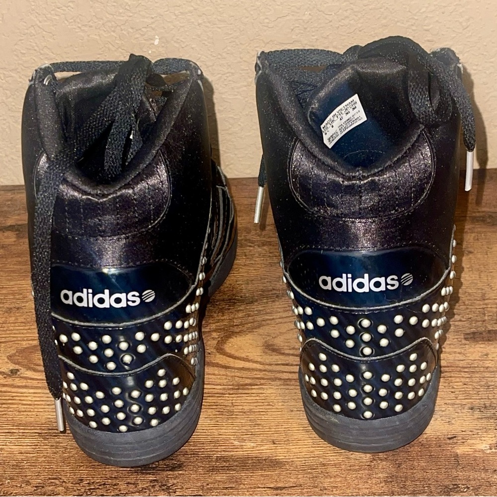 adidas Women's Black High-Top Wedge Sneakers - Picture 4 of 6